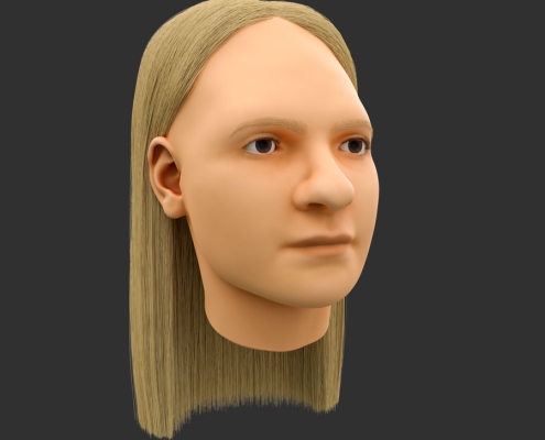 Final image of the digital 3D reconstruction