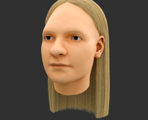 Final image of the digital 3D reconstruction
