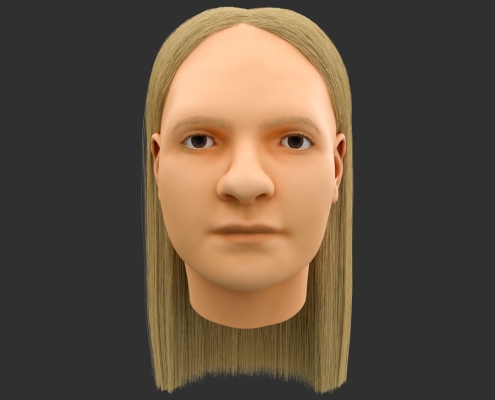 Final image of the digital 3D reconstruction